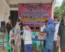 POLRES SERANG GELAR SERBUAN VAKSIN